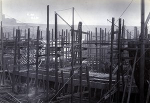 WG阿姆斯特朗米切尔爵士有限公司在1896年在泰恩河畔纽卡斯尔造船厂建造的破冰火车轮船轮船SS贝加尔湖，围场编号647 作者 英国摄影师